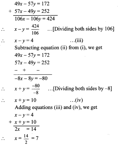 Maharashtra Board Class 10 Maths Solutions Chapter 1 Linear Equations in Two Variables Ex 1.1 6