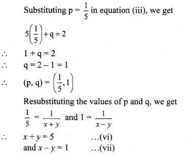 Maharashtra Board Class 10 Maths Solutions Chapter 1 Linear Equations in Two Variables Practice Set Ex 1.4 6