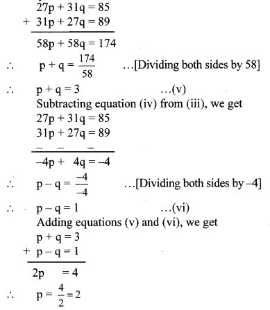 Maharashtra Board Class 10 Maths Solutions Chapter 1 Linear Equations in Two Variables Practice Set Ex 1.4 9
