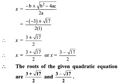 Maharashtra Board Class 10 Maths Solutions Chapter 2 Quadratic Equations Practice Set 2.4 2