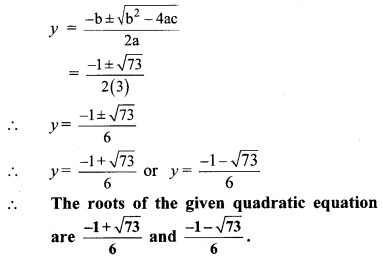 Maharashtra Board Class 10 Maths Solutions Chapter 2 Quadratic Equations Practice Set 2.4 5