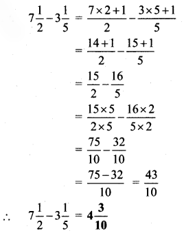 Maharashtra Board Class 6 Maths Solutions Chapter 4 Operations on Fractions Practice Set 10 8