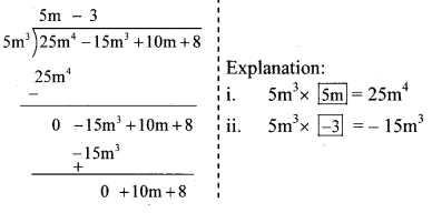 Maharashtra Board Class 8 Maths Solutions Chapter 10 Division of Polynomials Practice Set 10.1 10