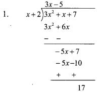 Maharashtra Board Class 9 Maths Solutions Chapter 3 Polynomials Practice Set 3.5 1