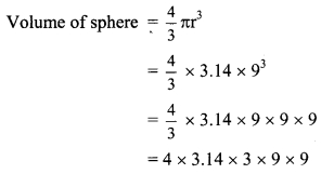 Maharashtra Board Class 9 Maths Solutions Chapter 9 Surface Area and Volume Practice Set 9.3 1