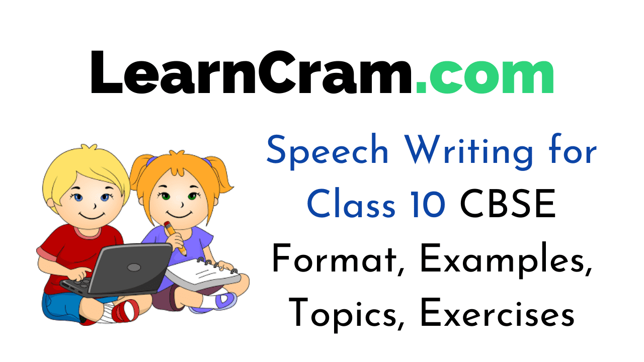 speech writing format class 10
