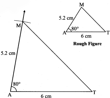 Maharashtra Board Class 7 Maths Solutions Chapter 1 Geometrical Constructions Practice Set 3 1
