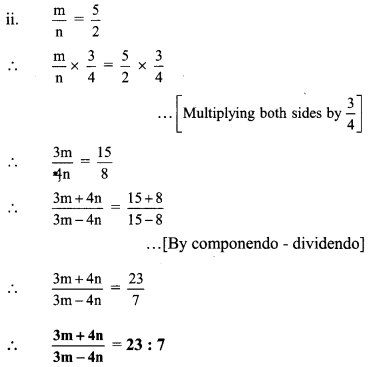 Maharashtra Board Class 9 Maths Solutions Chapter 4 Ratio and Proportion Practice Set 4.4 5