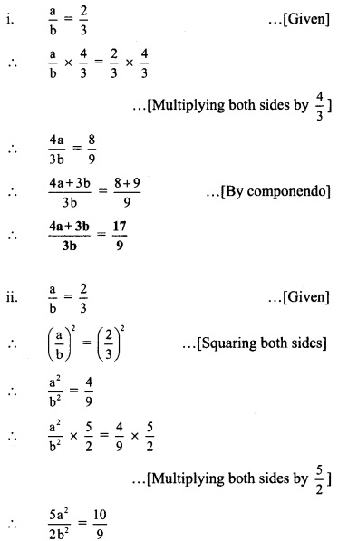 Maharashtra Board Class 9 Maths Solutions Chapter 4 Ratio and Proportion Problem Set 4 13